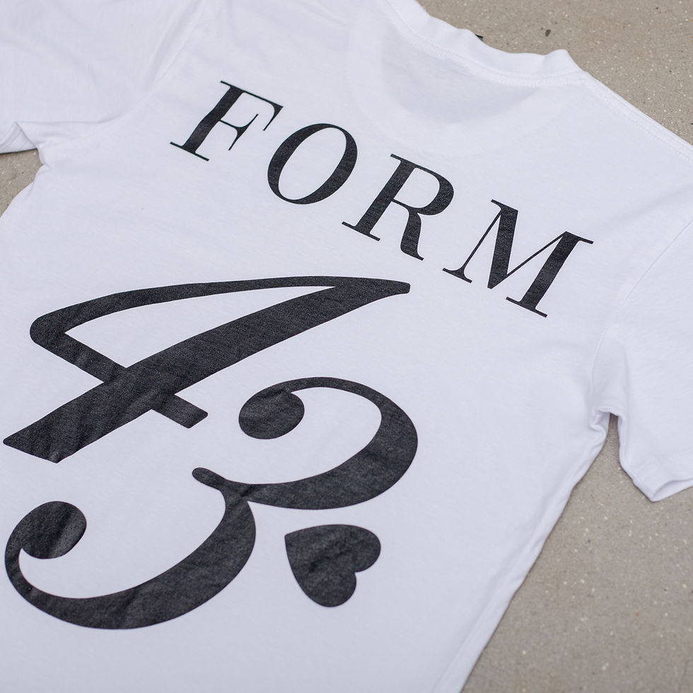 Thumbnail: back zoom view white locally screen printed white t-shirt concrete mixer design