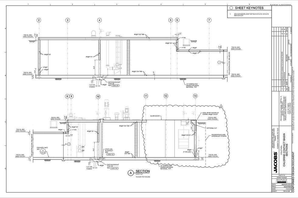 dl tippin chlorine contact basin plans eastcoast concrete tampa fl