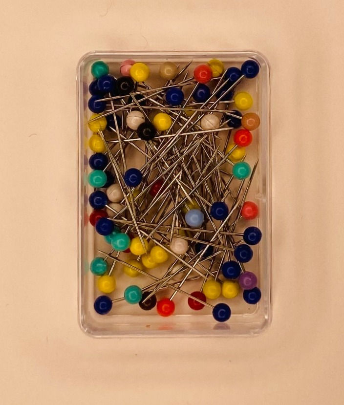 Dressmakers Pins - Colour Headed