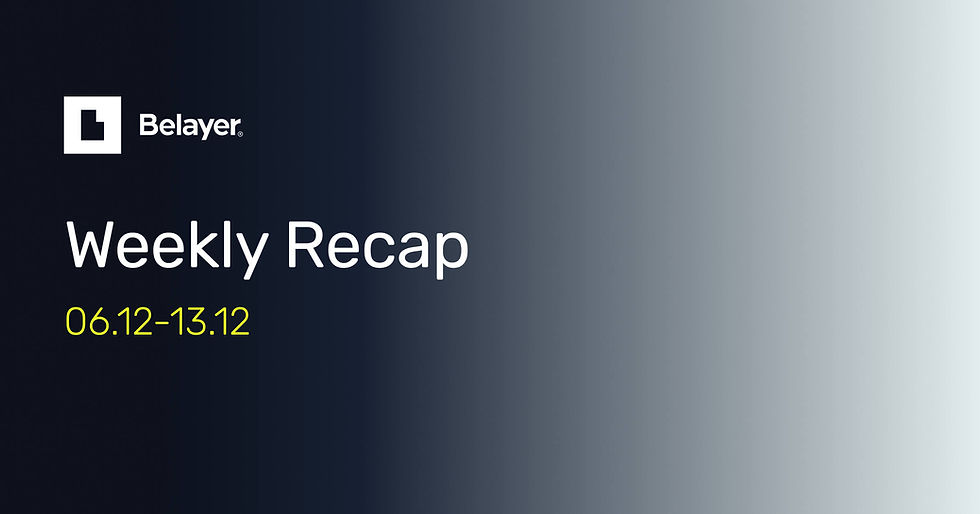 Weekly Recap 06-13 декември