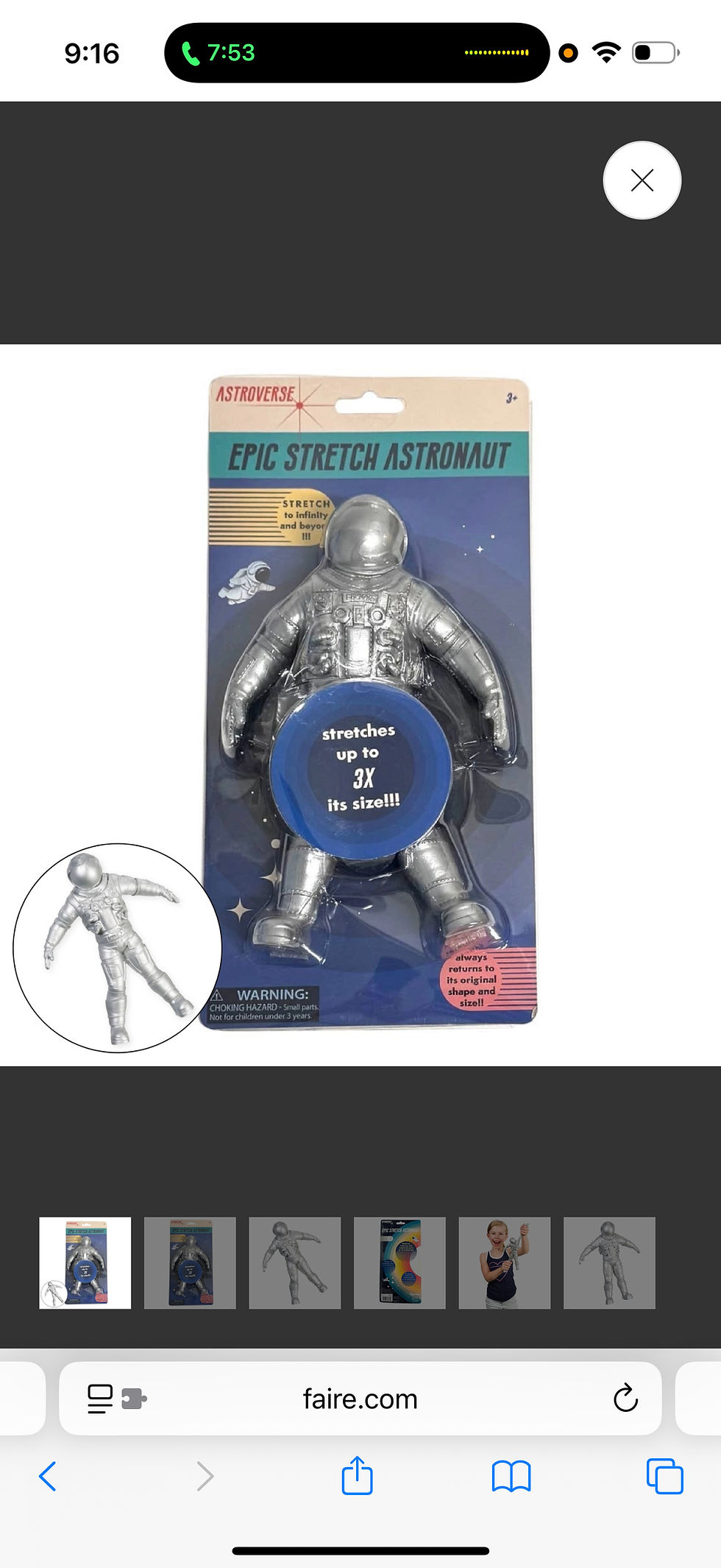 Thumbnail: Astroverse Epic Stretch Astronaut