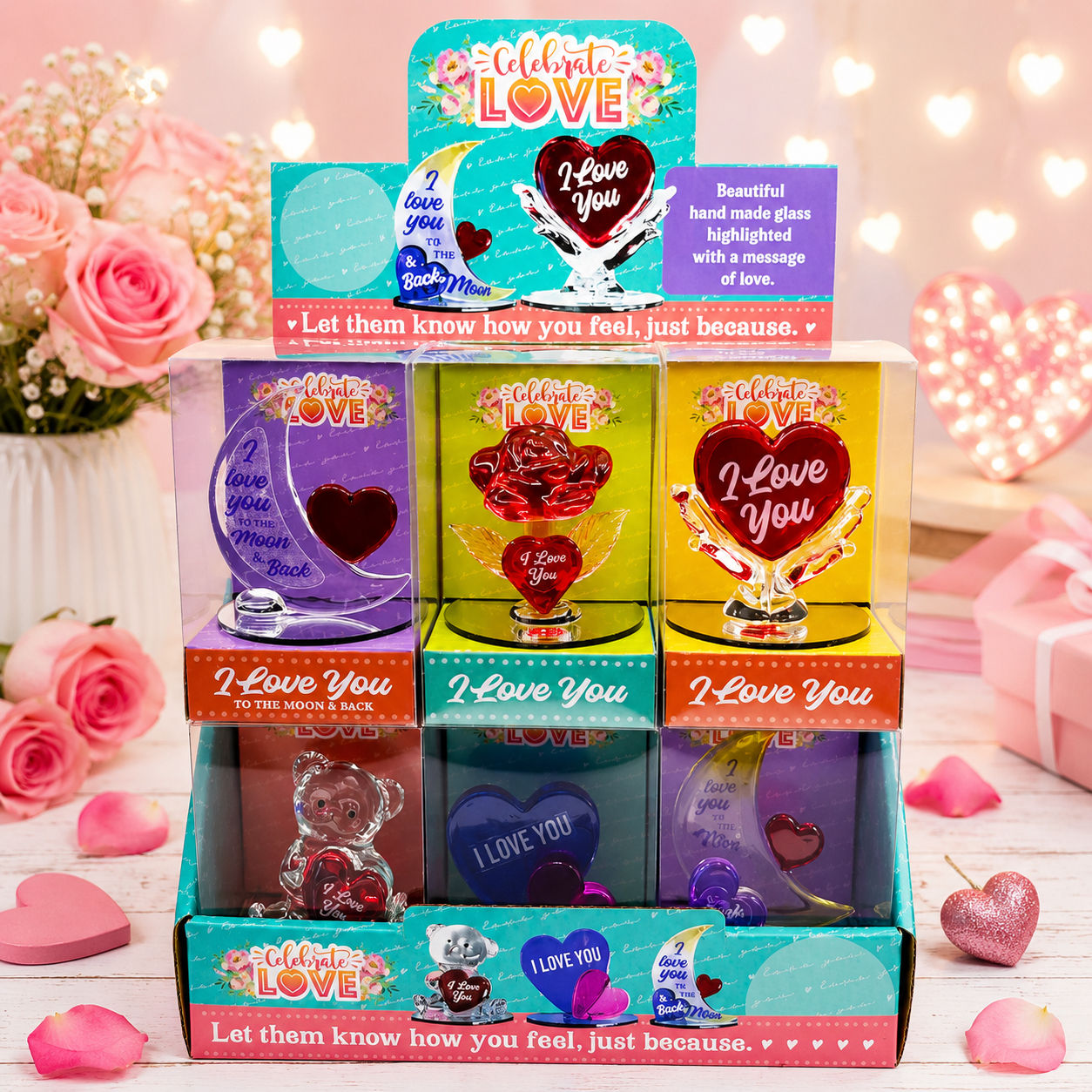 Celebrate Love Glass Keepsakes