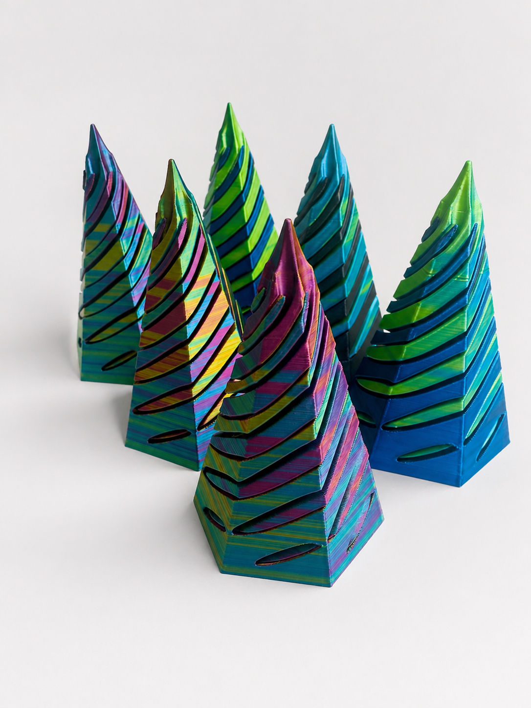 Spiral Twist passthrough Tower – 3D Printed Decorative Piece
