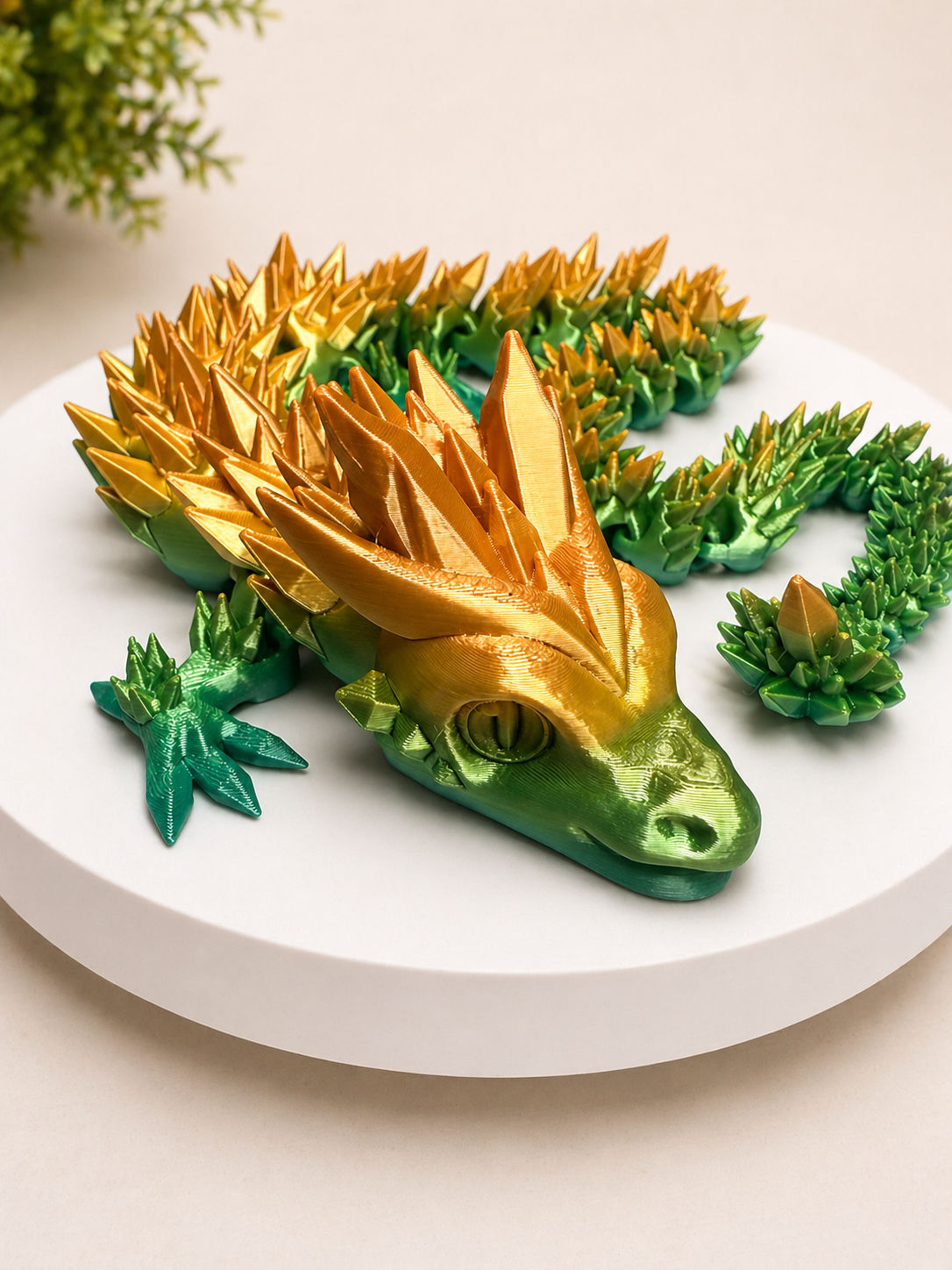 Articulated Crystal Dragon – 3D Printed Collectible