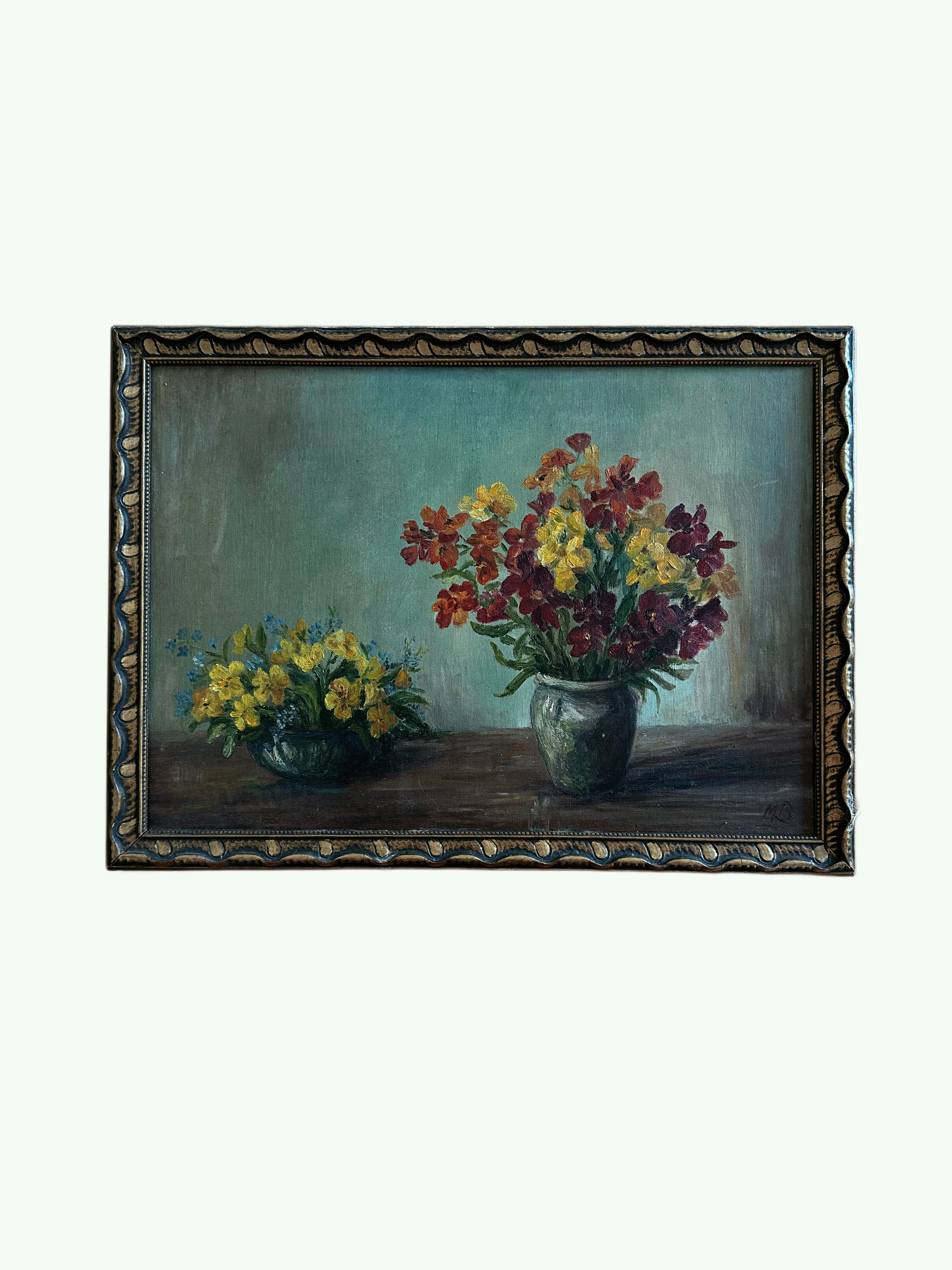 Antique French Floral Painting