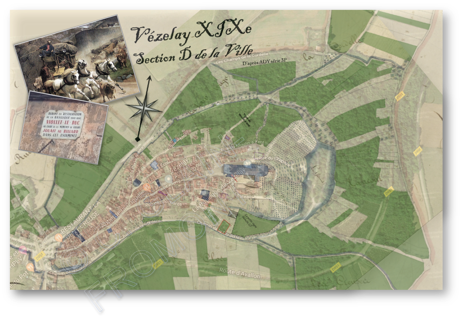 Vézelay en 1819