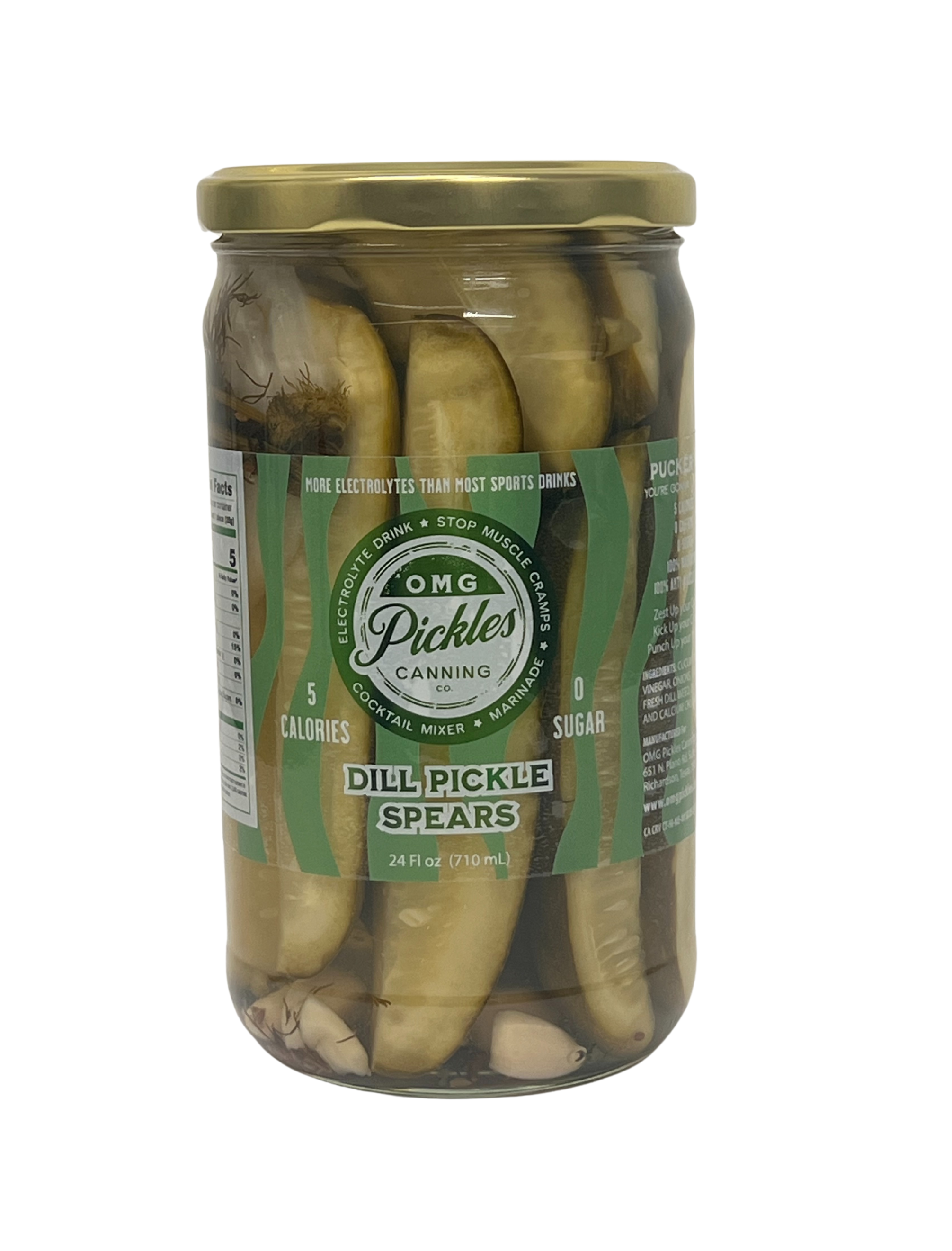 OMG Pickles Canning Co. Jar Dill Pickle Spears