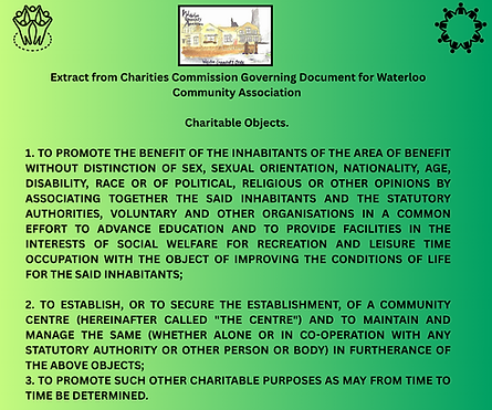 WCA charitable objects