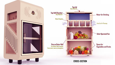 The clay refrigerator - Refrigeration system without electricity