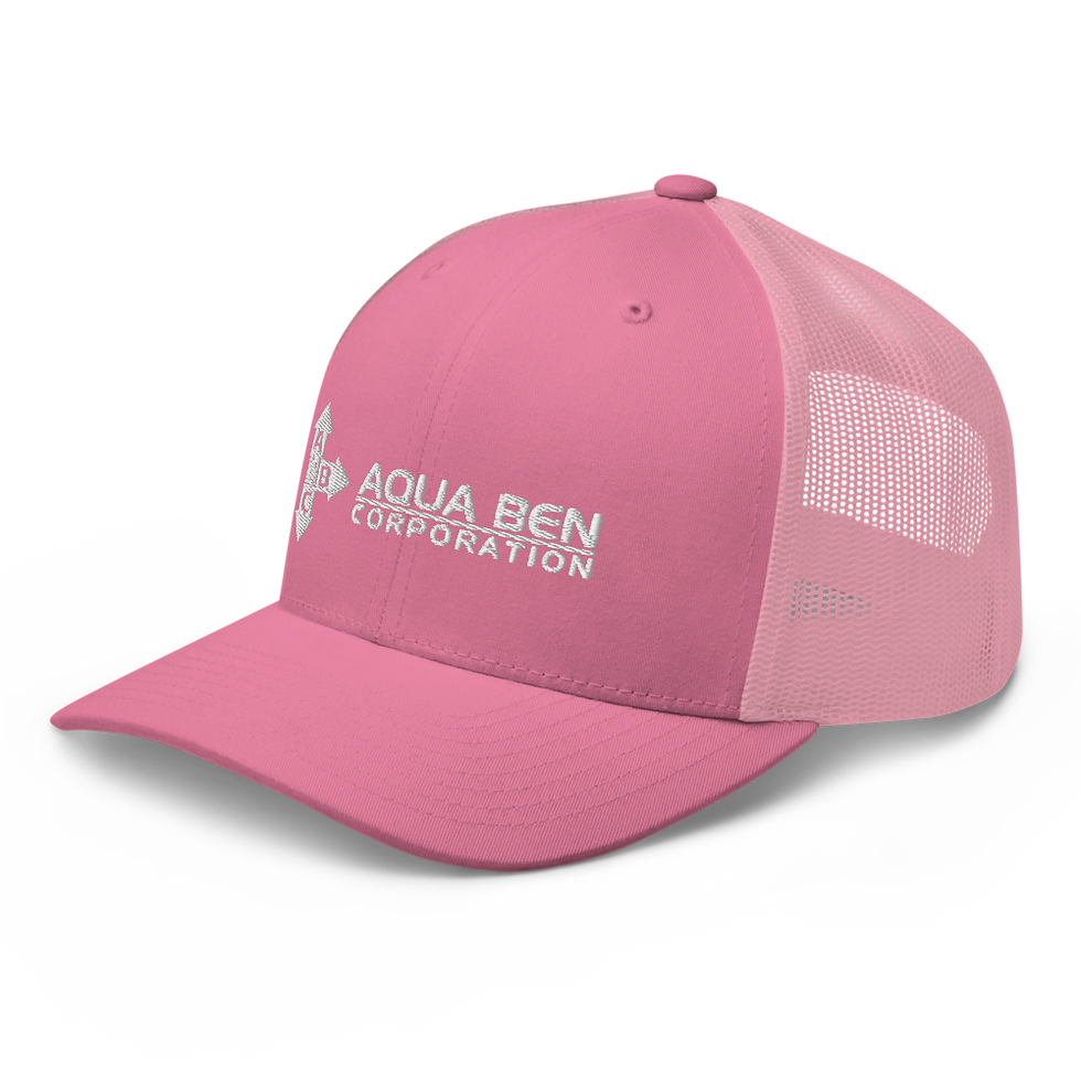 Thumbnail: Aqua Ben Embroidered Trucker Cap