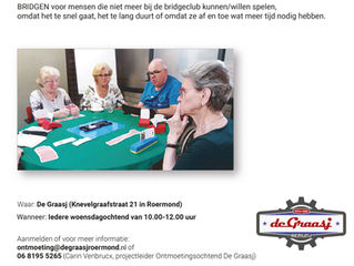 Bridgen voor mensen met geheugenverlies in de Graasj