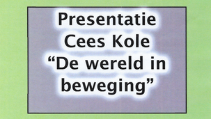 Di 8 sep | 't Paradies - Lezing Cees Kole "de Wereld in beweging"