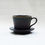 Thumbnail: Gold Speckle Black Mug with Saucer Set