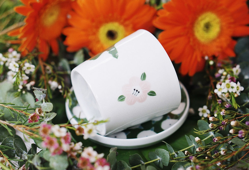Thumbnail: Forest Tableware Series -Mug & Saucer Set-Dove