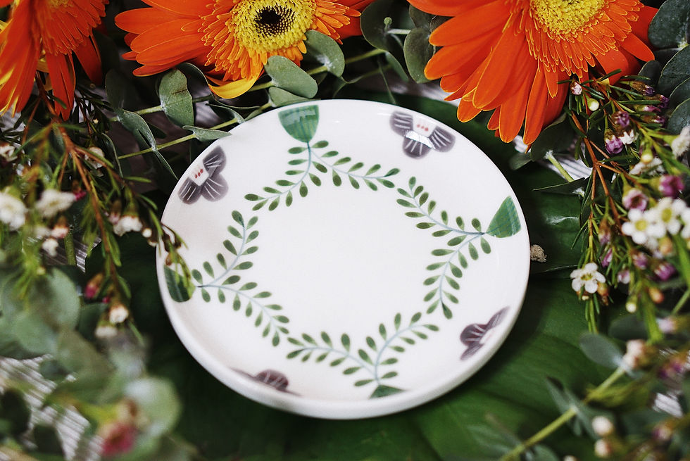 Thumbnail: Forest Tableware Series -Mug & Saucer Set-Flax