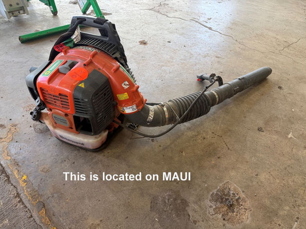 2022 Husqvarna 560BTS backpack leaf blower from Sunbelt Rentals Maui auction