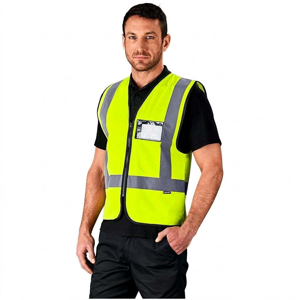 En4 Hi-Viz Reflective Full Zip Vest