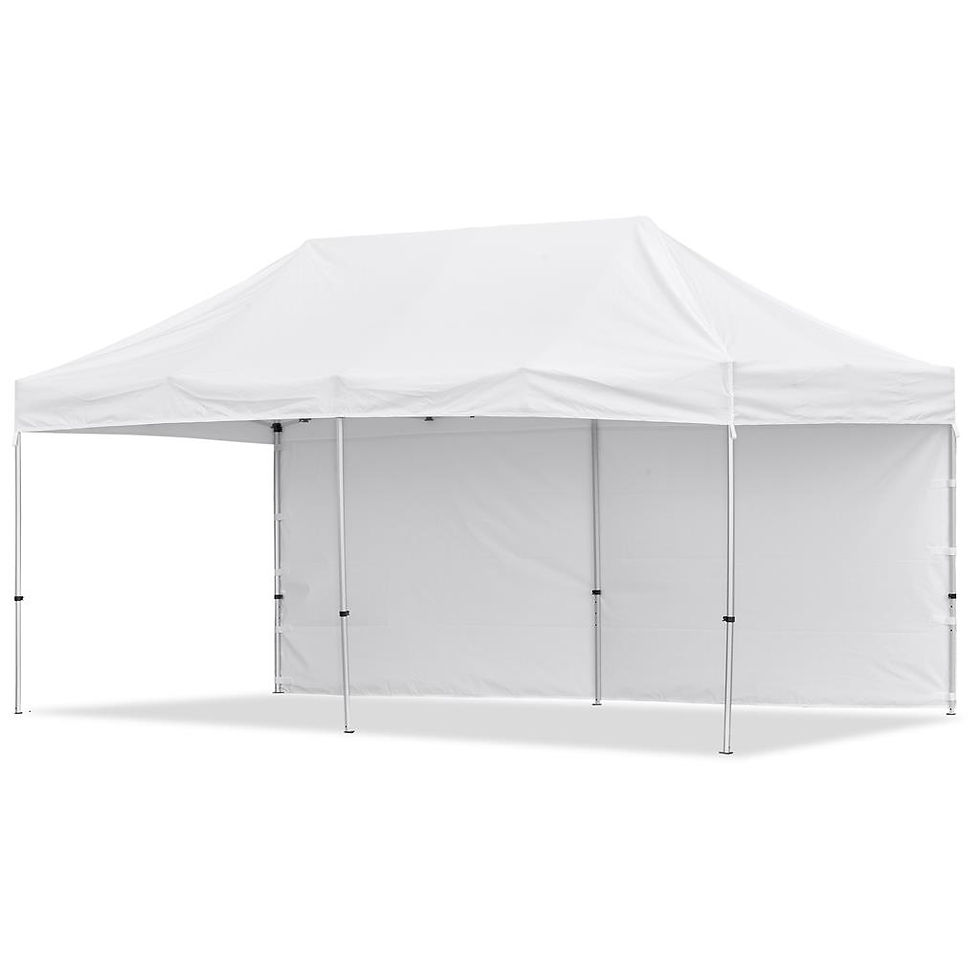 Thumbnail: Coated Steel Sublimated Gazebo 6m x 3m - 1 Long Full-Wall Skin
