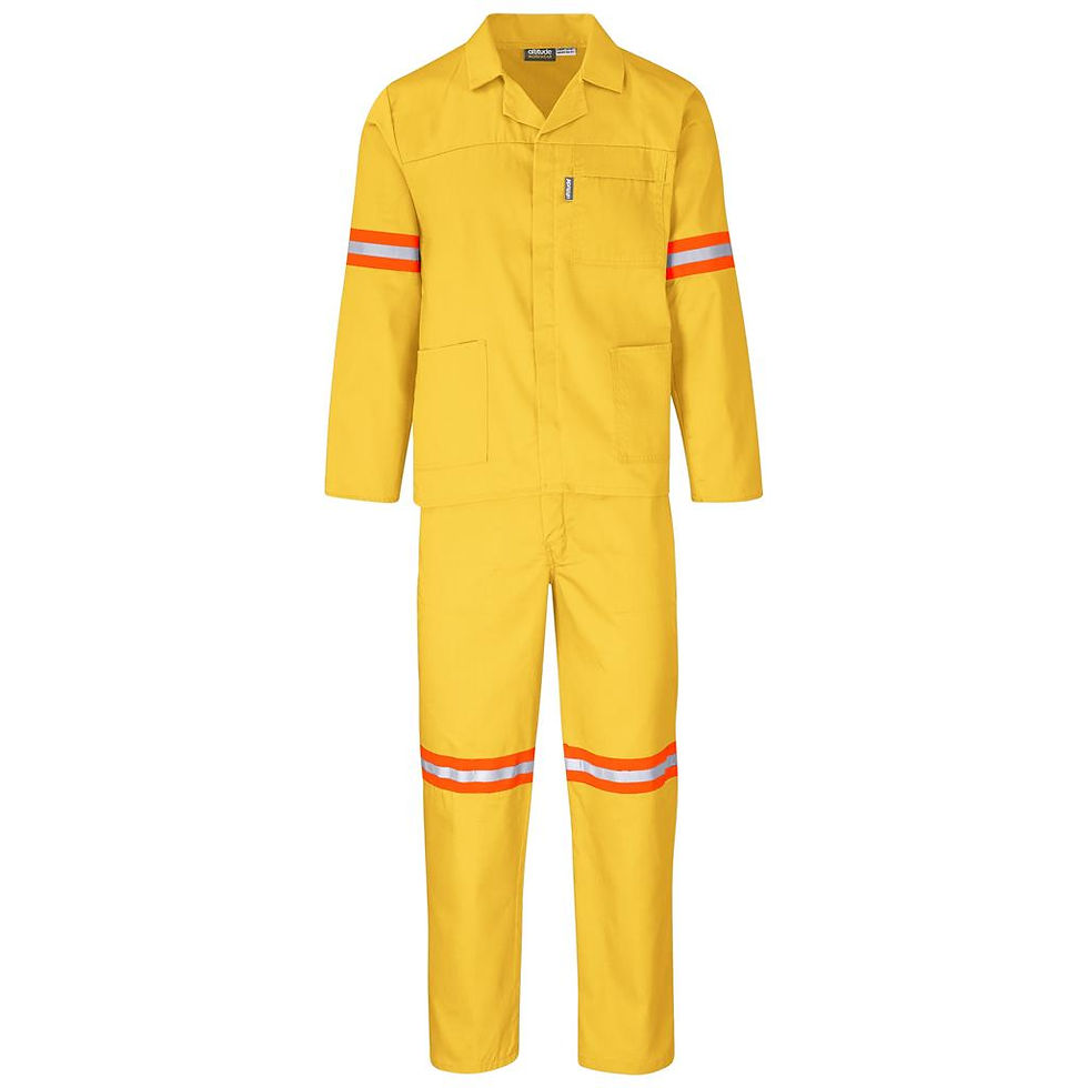 Thumbnail: Trade Polycotton Conti Suit - Reflective Arms & Legs - Orange Tape