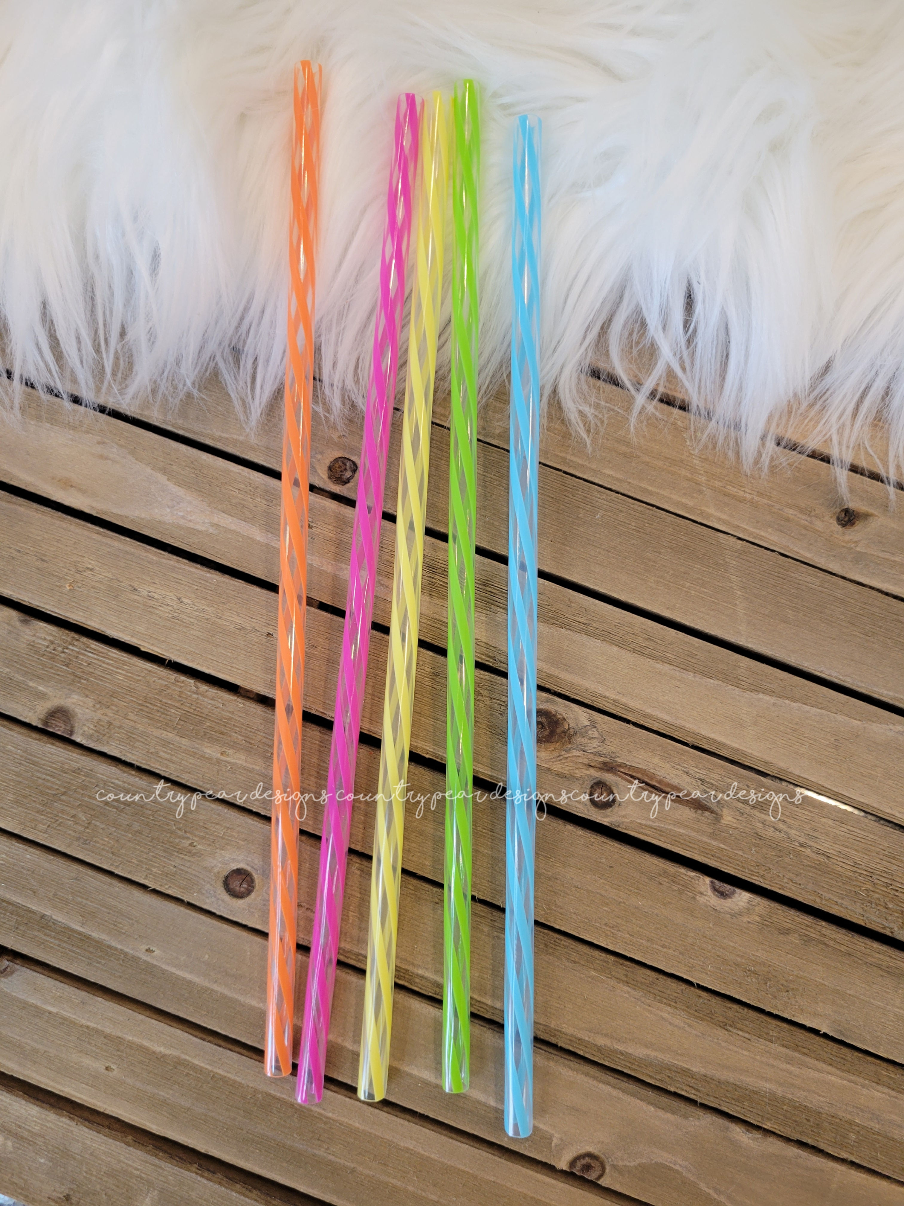 Rainbow Swirl Straw