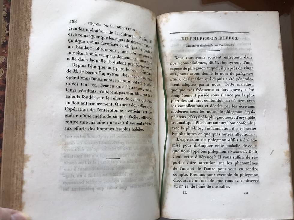 Thumbnail: Dupuytren Lecons Orales de Clinique Chirurgicale 1832 first edition