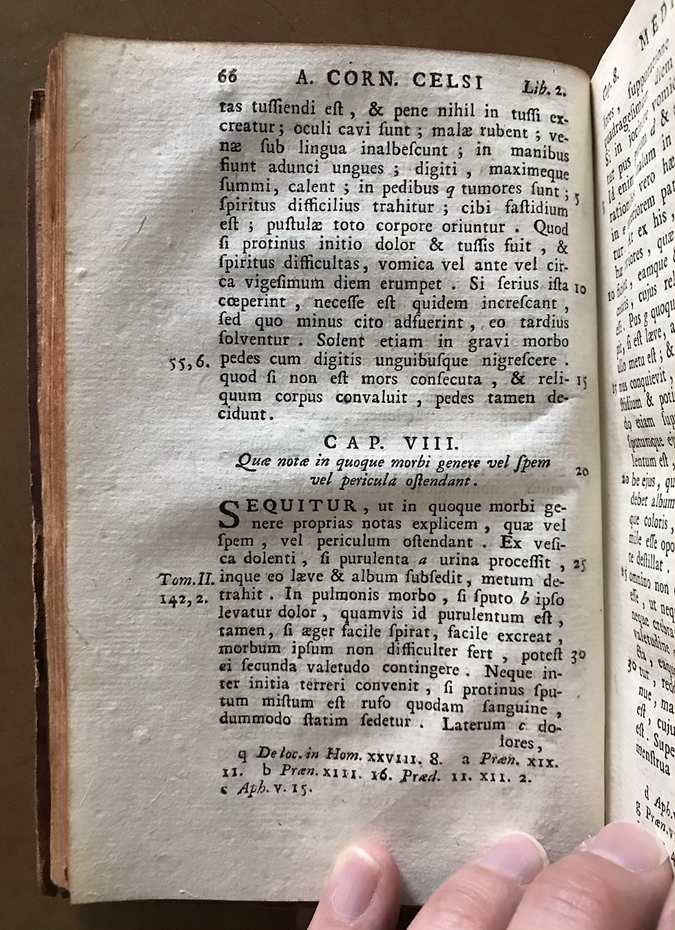 Thumbnail: Celsus, De Medicina, 1750, volume 1