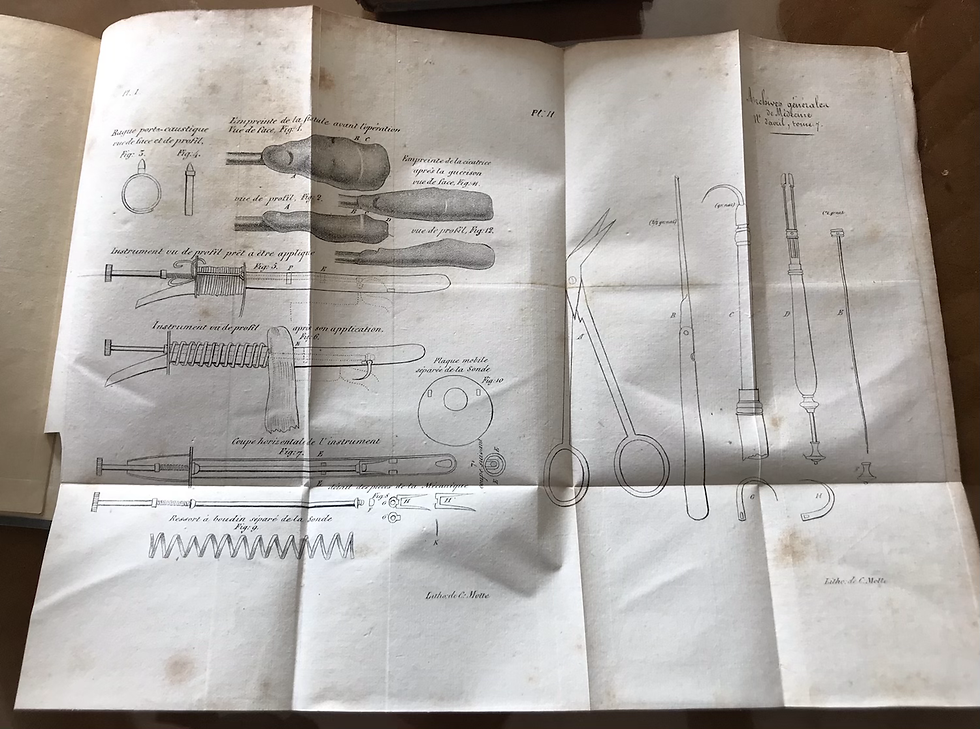 Thumbnail: Two volumes of the Archives Generales de Medecine 1825 1834