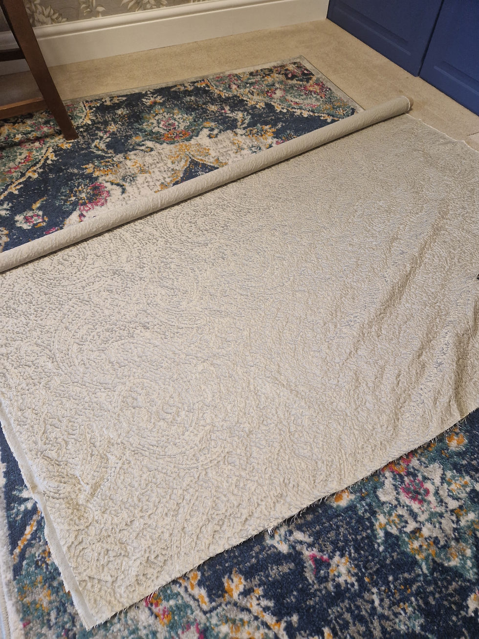 Thumbnail: Olive Gold Silk Brocade Remnant