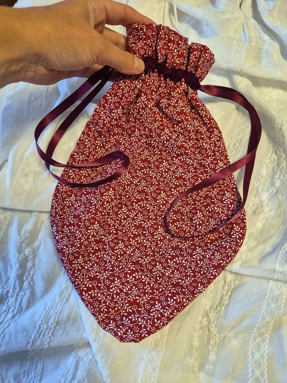 Thumbnail: Regency Cotton Reticule Drawstring Bag