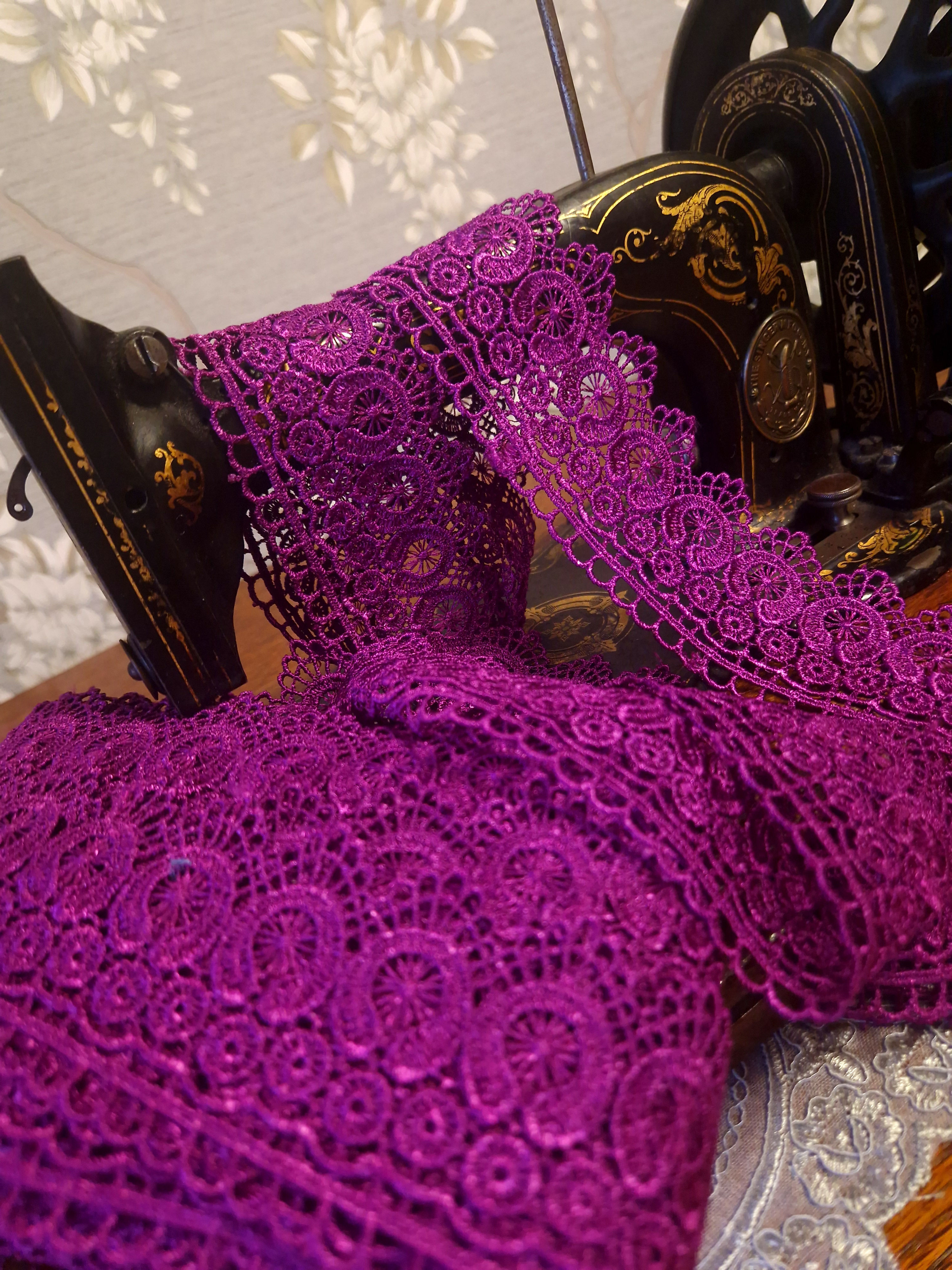 Fuschia Pink Venice Lace Bundle