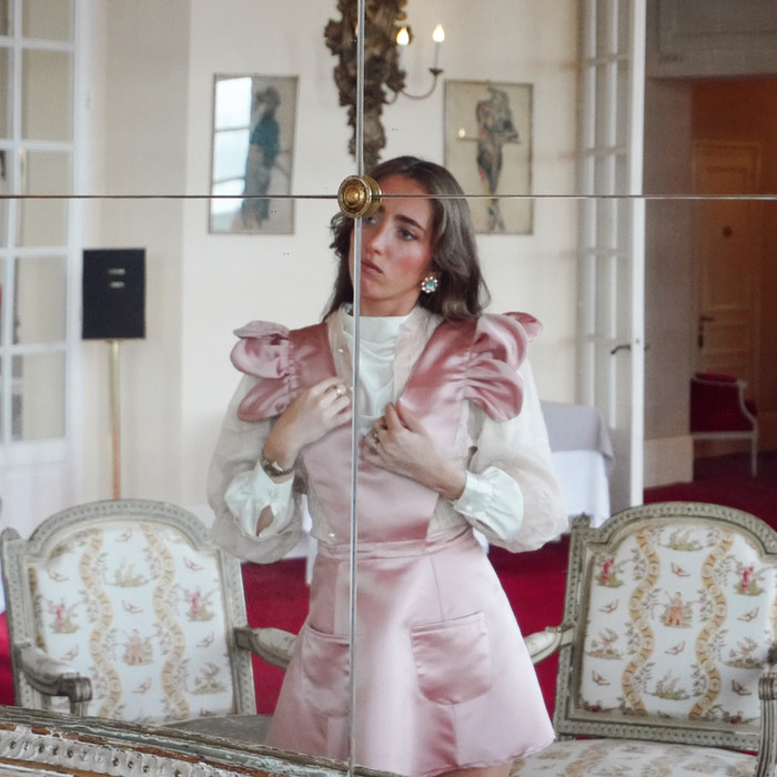 luxury kitchen apron; designer cooking apron; elegant hostess apron; stylish apron for bakers; premium chef apron; fashionable apron for entertaining; chic apron for bridal shower gift; high-end apron for bridesmaids; upscale apron for wedding registry; apron gift for newlyweds; heirloom-quality kitchen linen; artisan apron for baking; modern home goods for bakers; beautiful kitchen textiles; apron for hosting dinner parties; soft linen apron for baking; adjustable apron with pockets; ruffled apron for women; romantic apron for bridal brunch; crossback apron design; embroidered luxury apron; apron for holiday baking; apron for special occasions; fashion-forward apron for cooking; thoughtful gift for home cooks; apron for newlywed kitchen; sophisticated kitchen accessory; elegant home goods gift; apron for cocktail party hosting; stylish kitchen gift; timeless kitchen fashion; apron for baking in style; elevated homeware for bakers; baking apron with waist tie; statement apron for entertaining