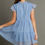 Thumbnail: Periwinkle Textured Organza Ruffle Dress
