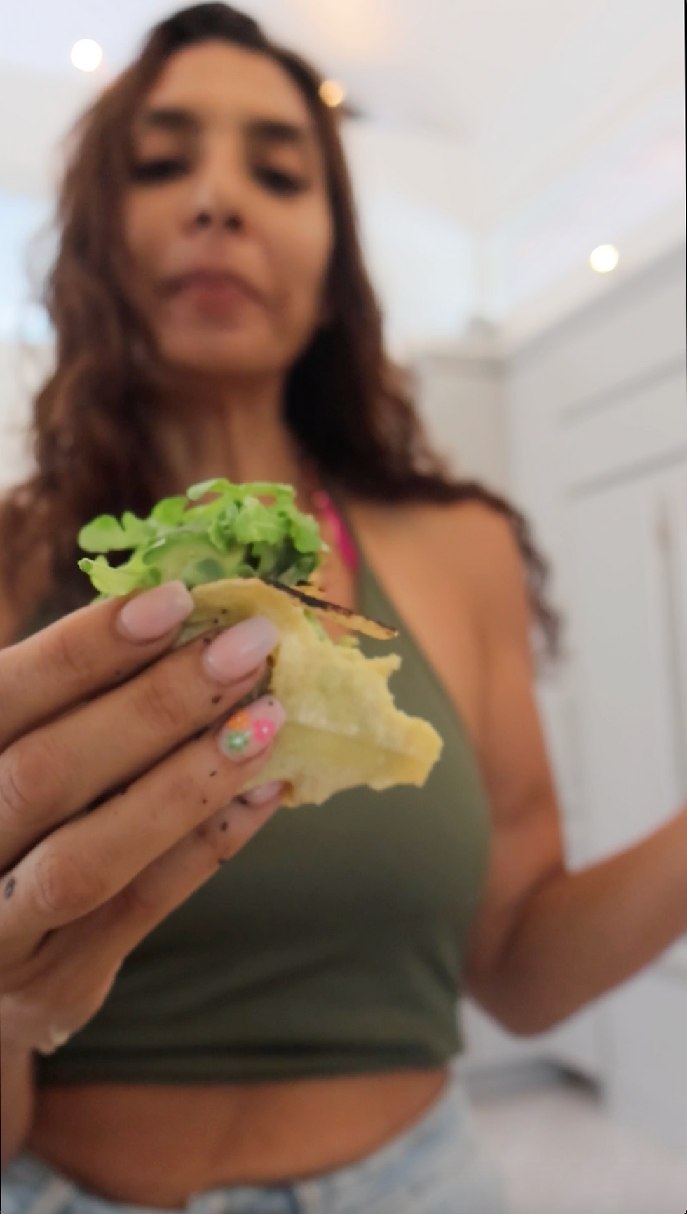 Charred Eggplant Tacos with Chipotle Mayo, Avocado & Arugula (Vegan Option!)