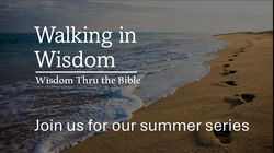 Walking in wisdom