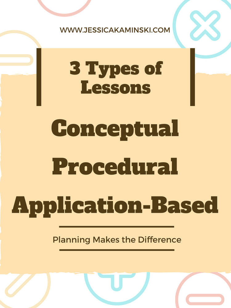 3 Types of Math Lessons