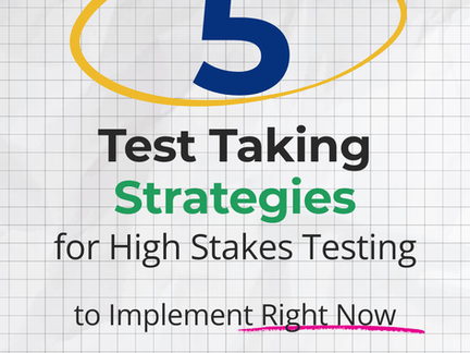 High Stakes Test Prep Begins Now