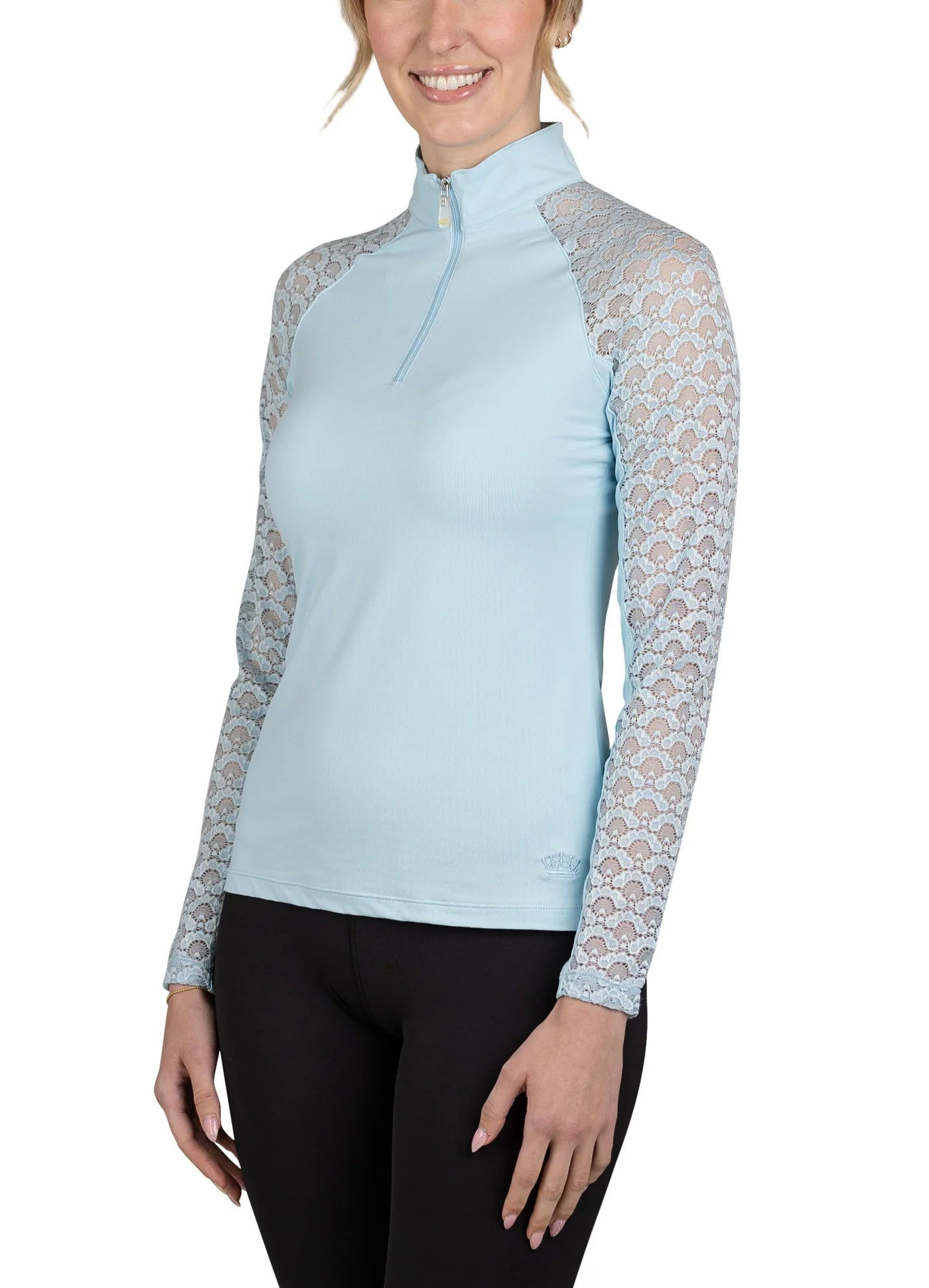 Kastel Denmark Light Blue Lace Long Sleeve Raglan