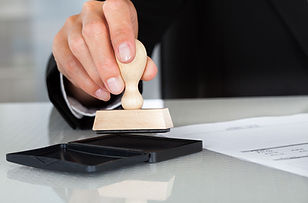 Hand Stamping Document
