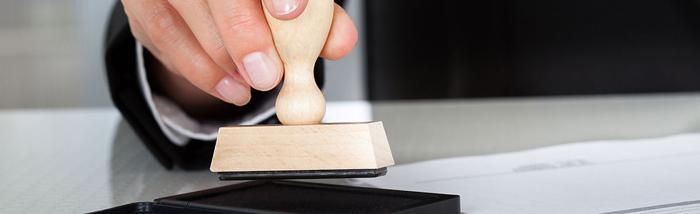Hand Stamping Document