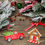 Thumbnail: classic palette truck with tree and gingerbread house ornaments