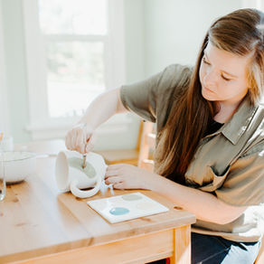 Inspirations Owner, Jenn, Painting