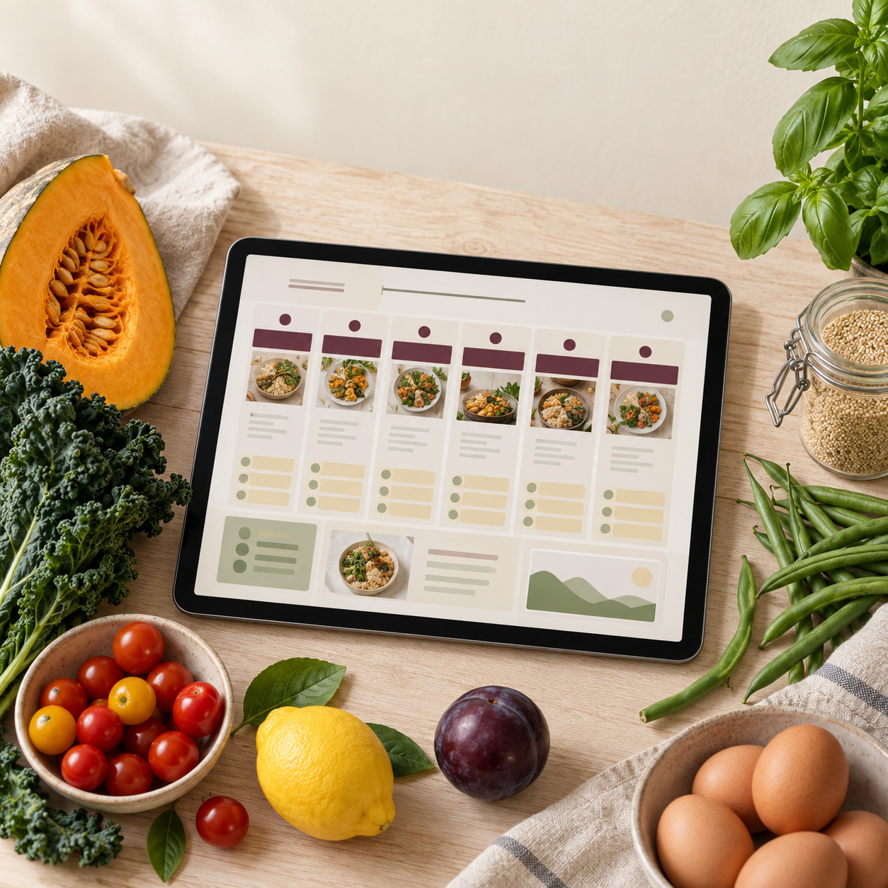 Whole-Food Nutrition & Weekly Meal Planner | Excel for Web