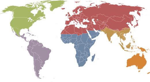 Earth Map Biogeographical Realms