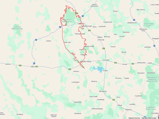 Anakie Inlier (BBN09) Map