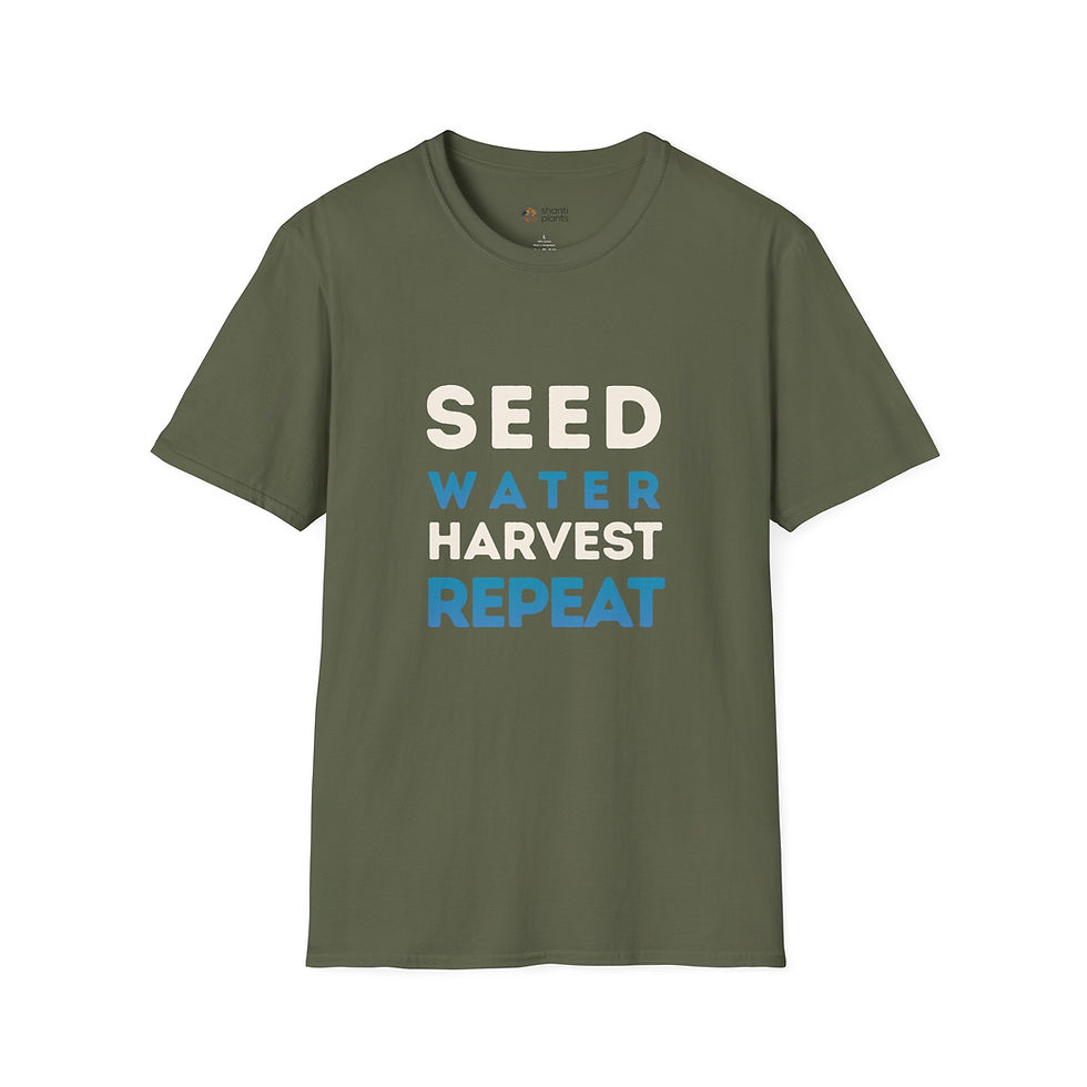 Thumbnail: T-Shirt — Seed Water Repeat Gardening Tee