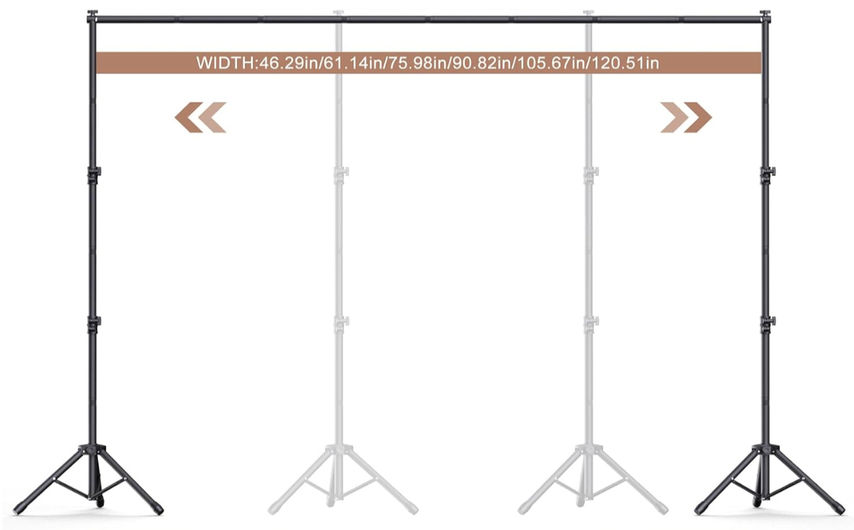 10' x 7.5' Backdrop Stand,
Photo Back Drop Stand, - (Includes Six Background Stand Clamps)
Rental: $20.00