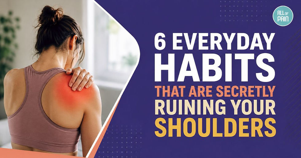 [Pain Management NJ] 6 Everyday Habits That Are Secretly Ruining Your Shoulders