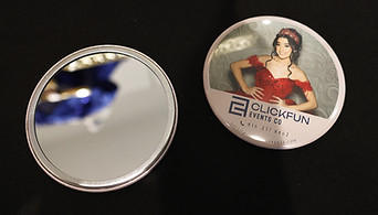 Mirrors customized with a girl's photo