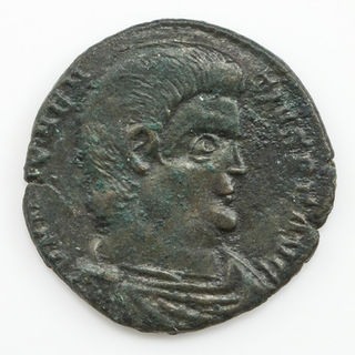 Emperor Magnentius Bronze Double Maiorina, Trier Mint, AD 352-3