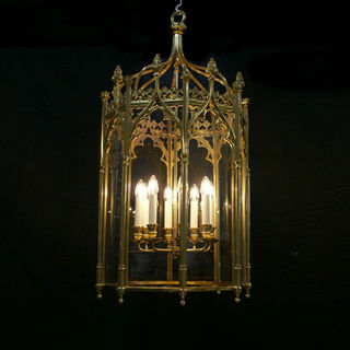 A Large Gothic Style Lantern Chandelier